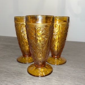 Amber Tiara Glass Gobblers